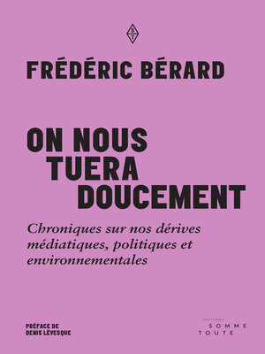 cover image of On nous tuera doucement